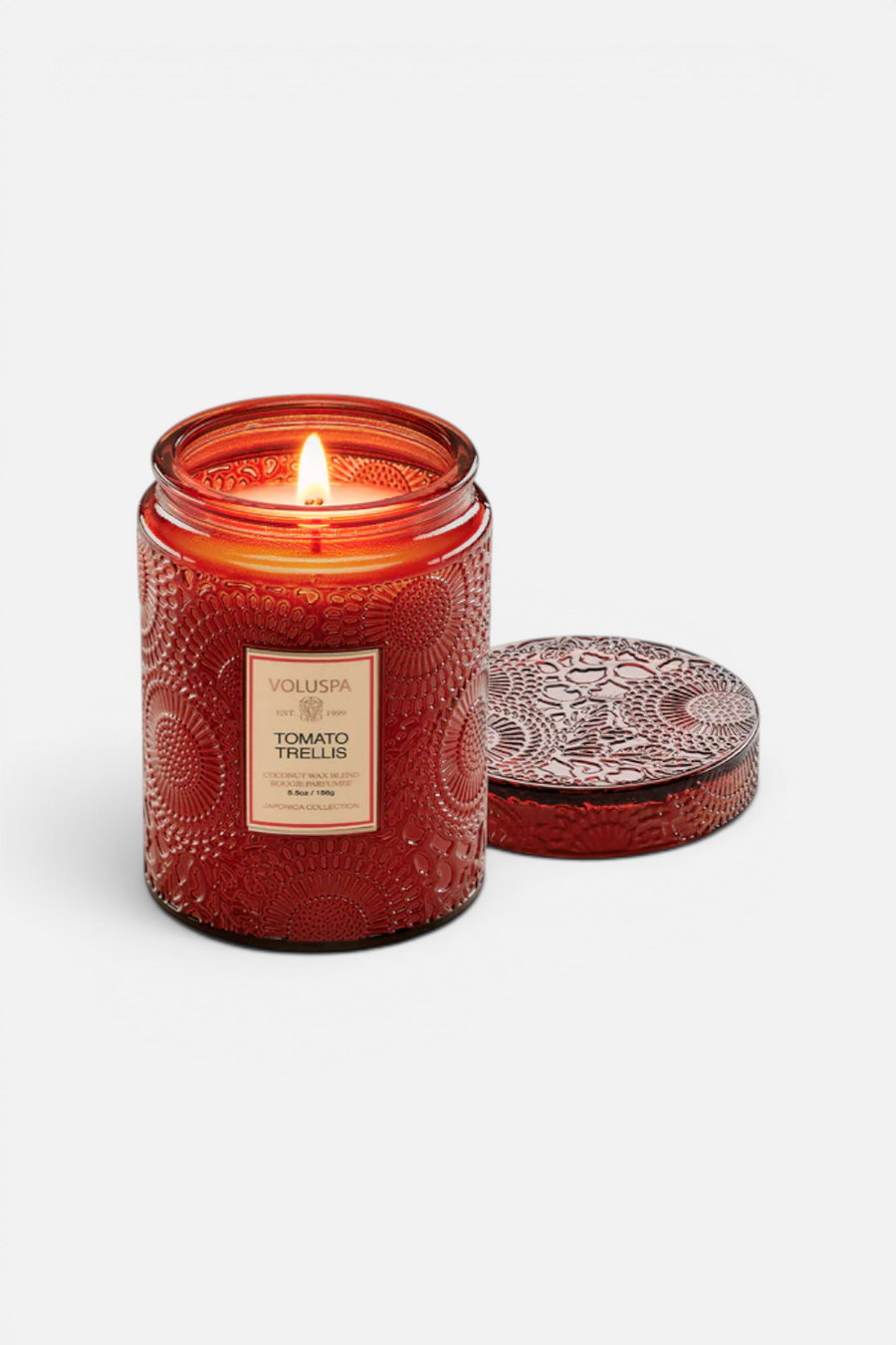 Voluspa Tomato Trellis Small Jar Candle – front view