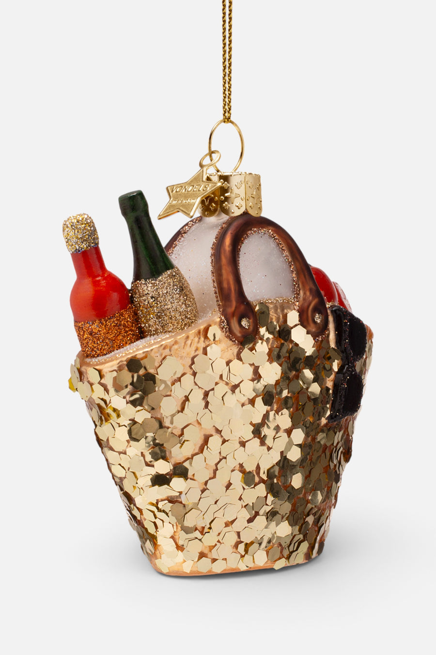 Vondels Glass Beach Bag with Drinks Ornament – alternate