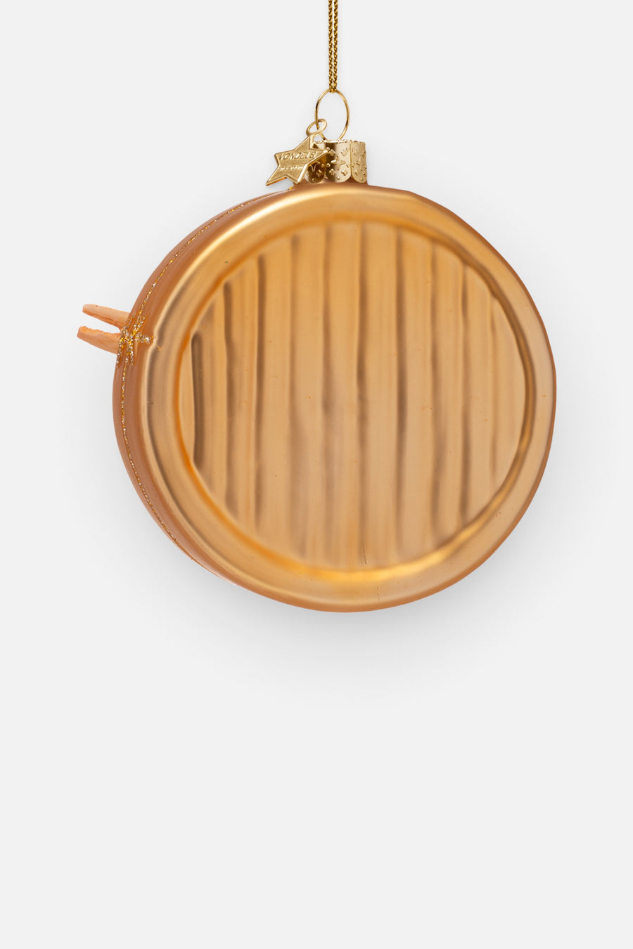 Vondels Glass Gyoza Dumpling Ornament – back view