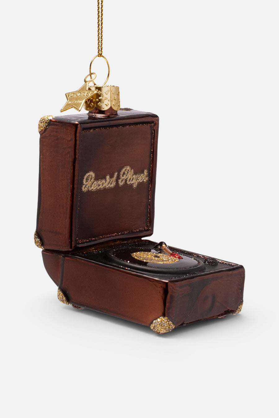Vondels Glass Record Player Ornament – alternate
