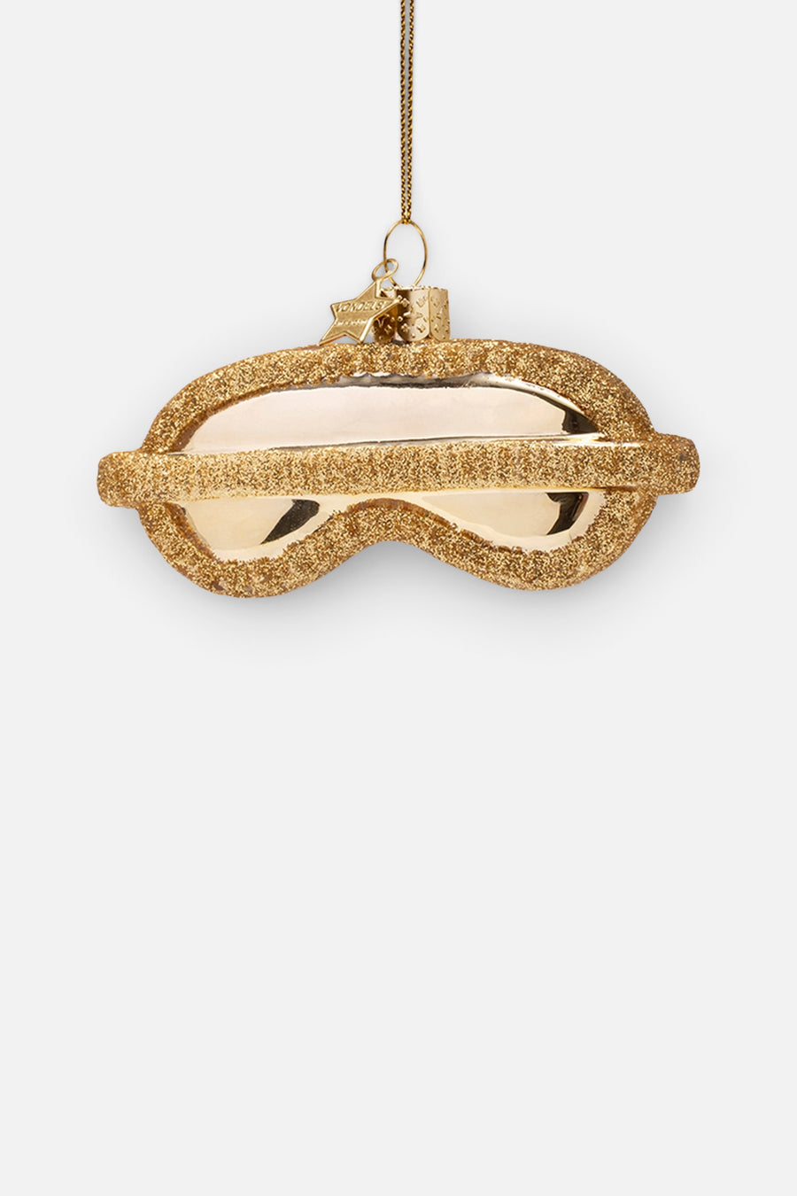 Vondels Glass Wake Me Up When I'm Rich Sleeping Mask Ornament – back view