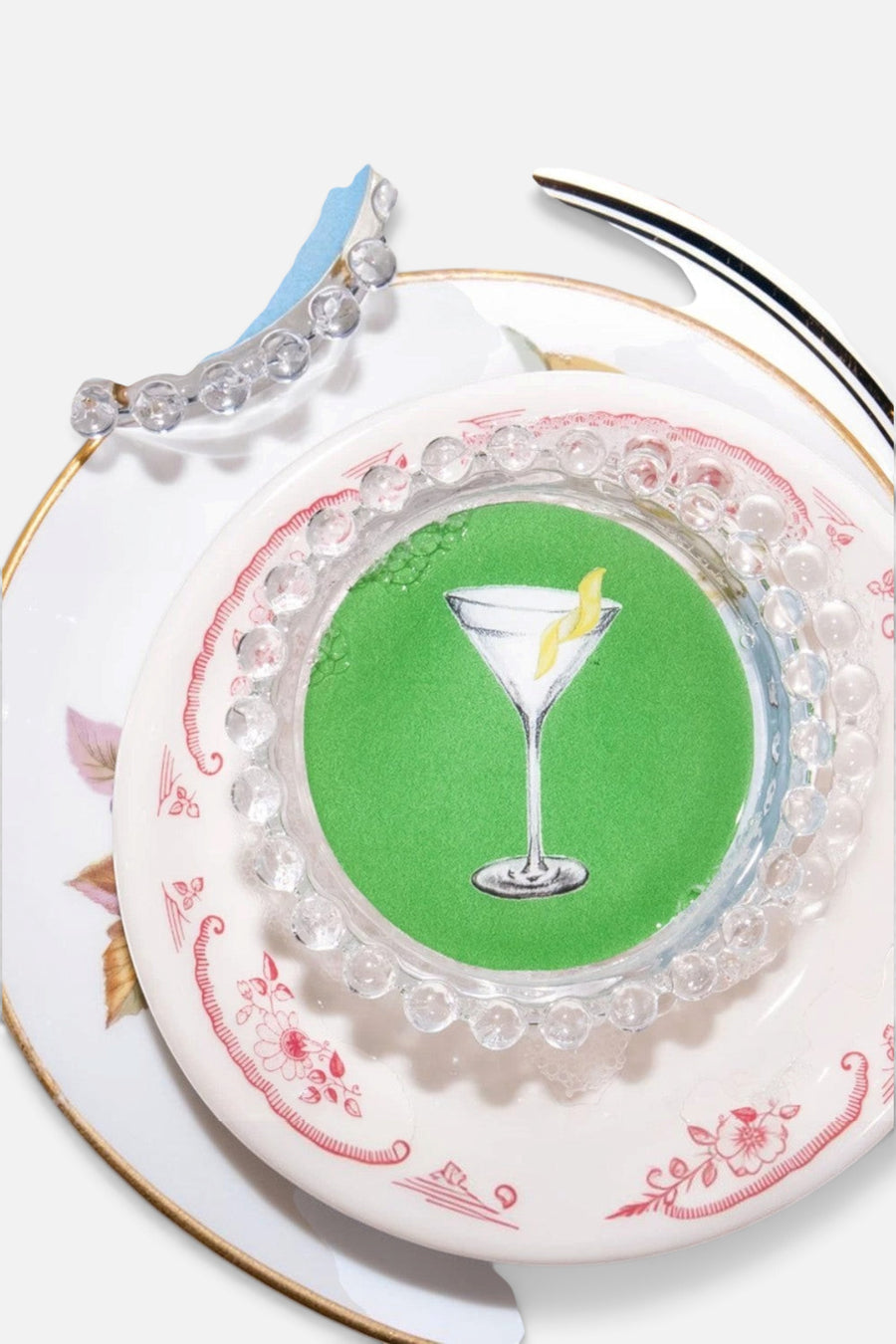 Ware Your Snacks Martini Dish – side view