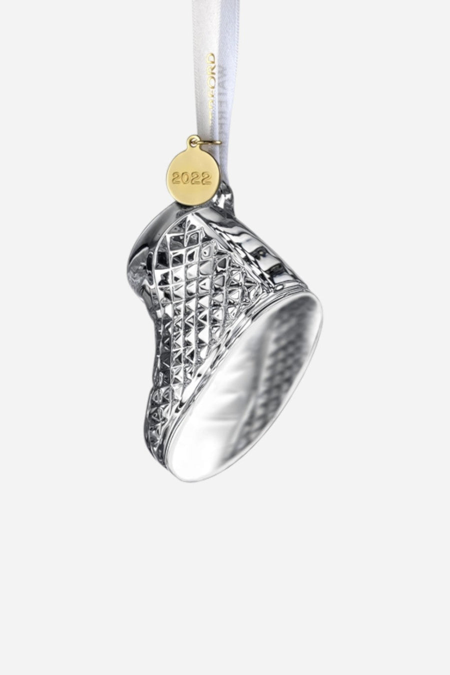 Waterford 2022 Baby's First Christmas Boot Ornament – back view
