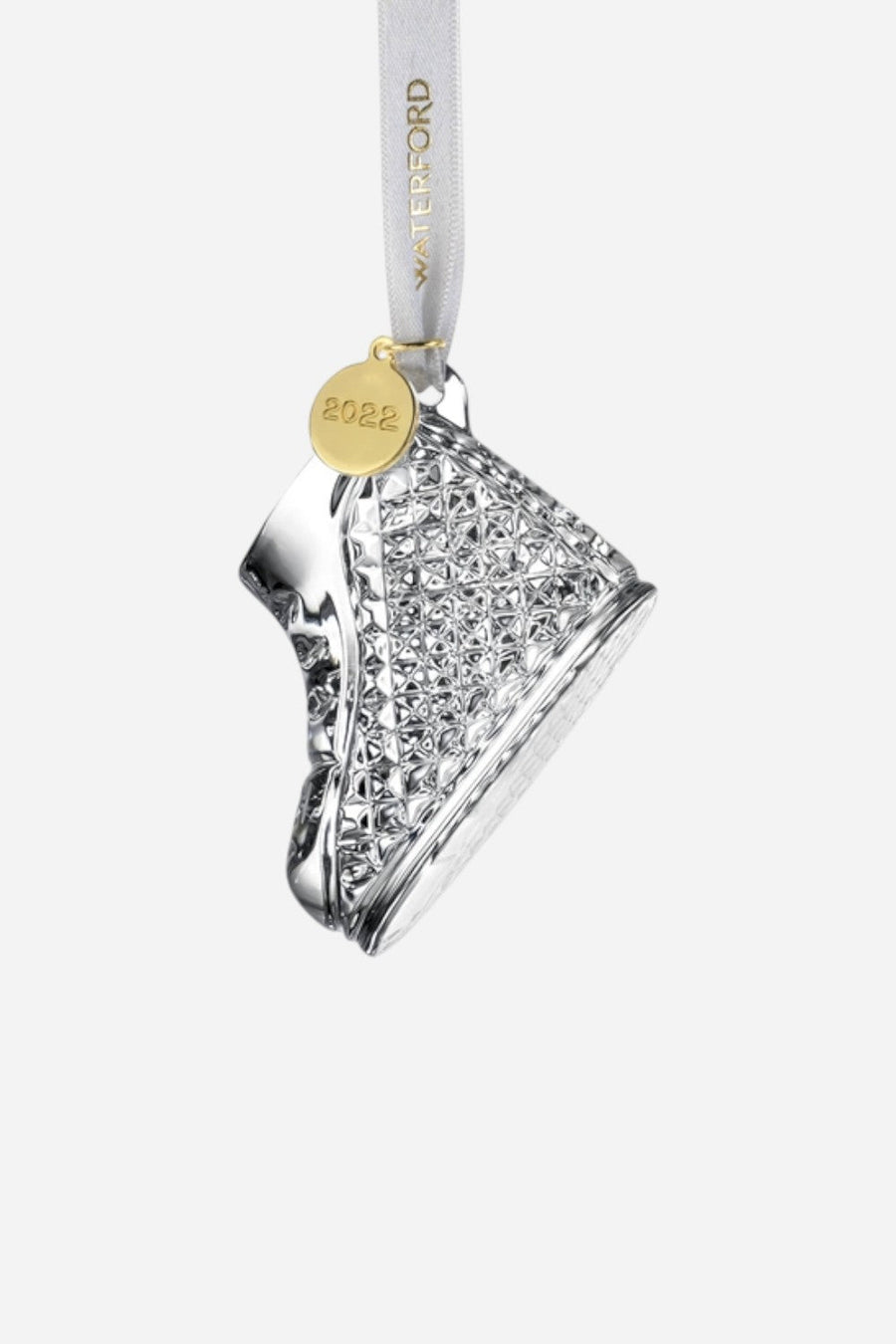 Waterford 2022 Baby's First Christmas Boot Ornament – front view