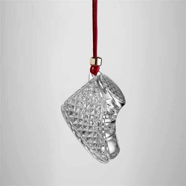 Waterford 2024 Baby's First Christmas Boot Ornament – back view