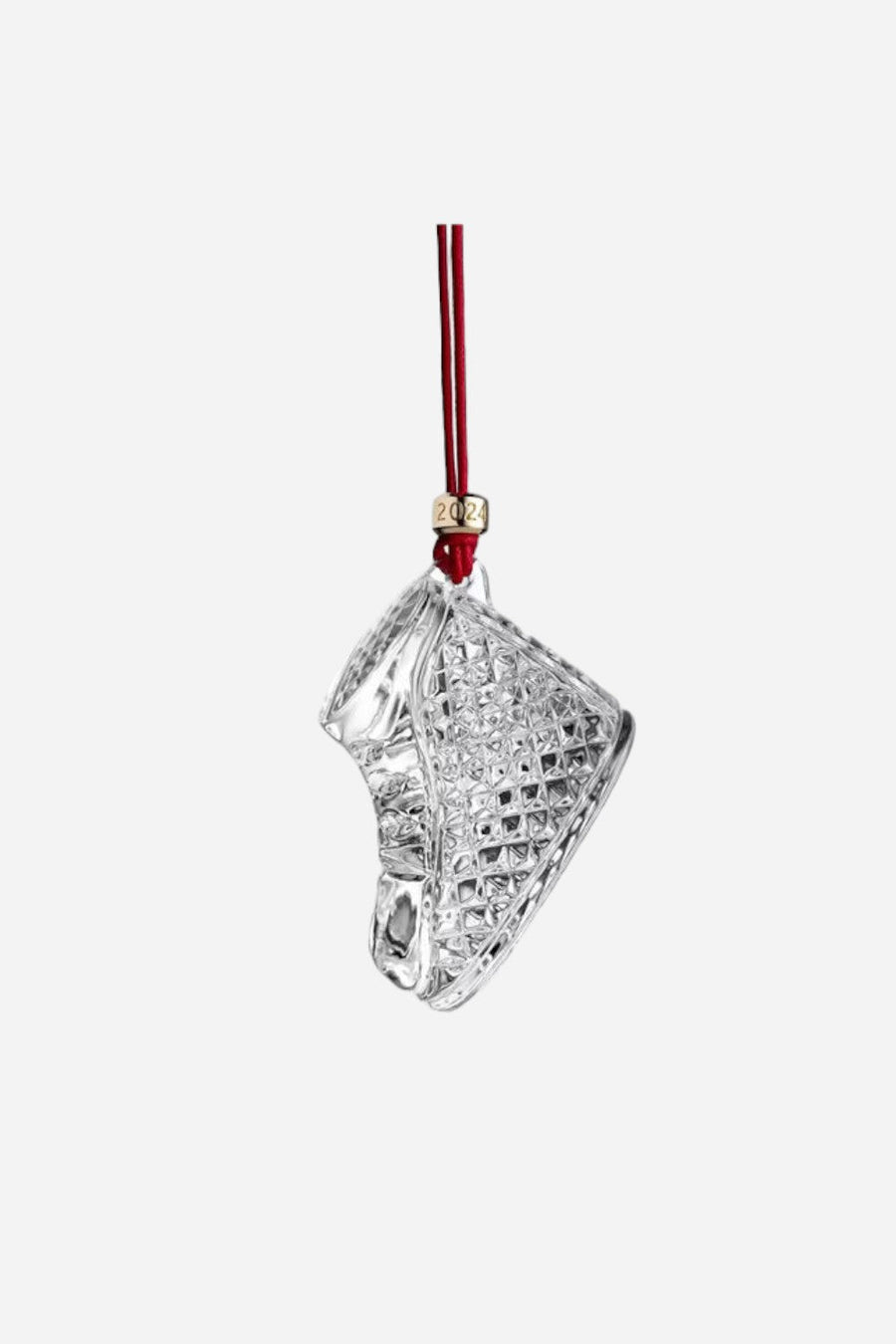 Waterford 2024 Baby's First Christmas Boot Ornament – front view