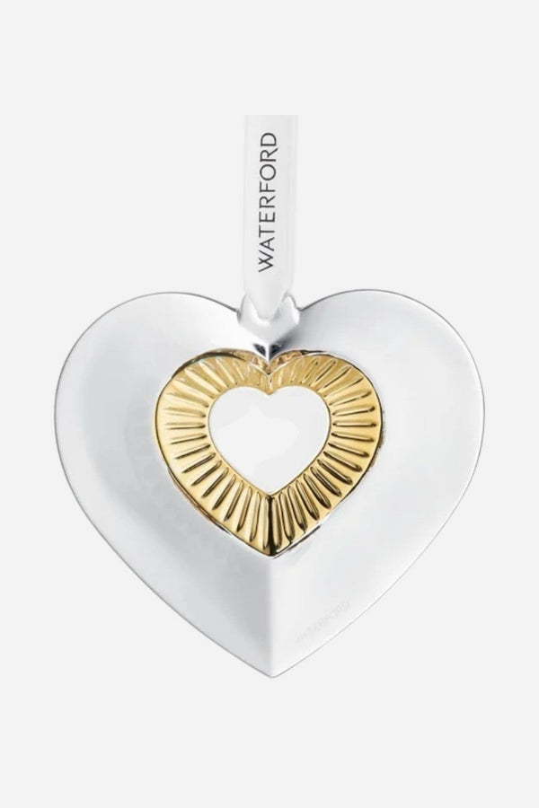 Waterford Christmas Heart with Gold Ornament