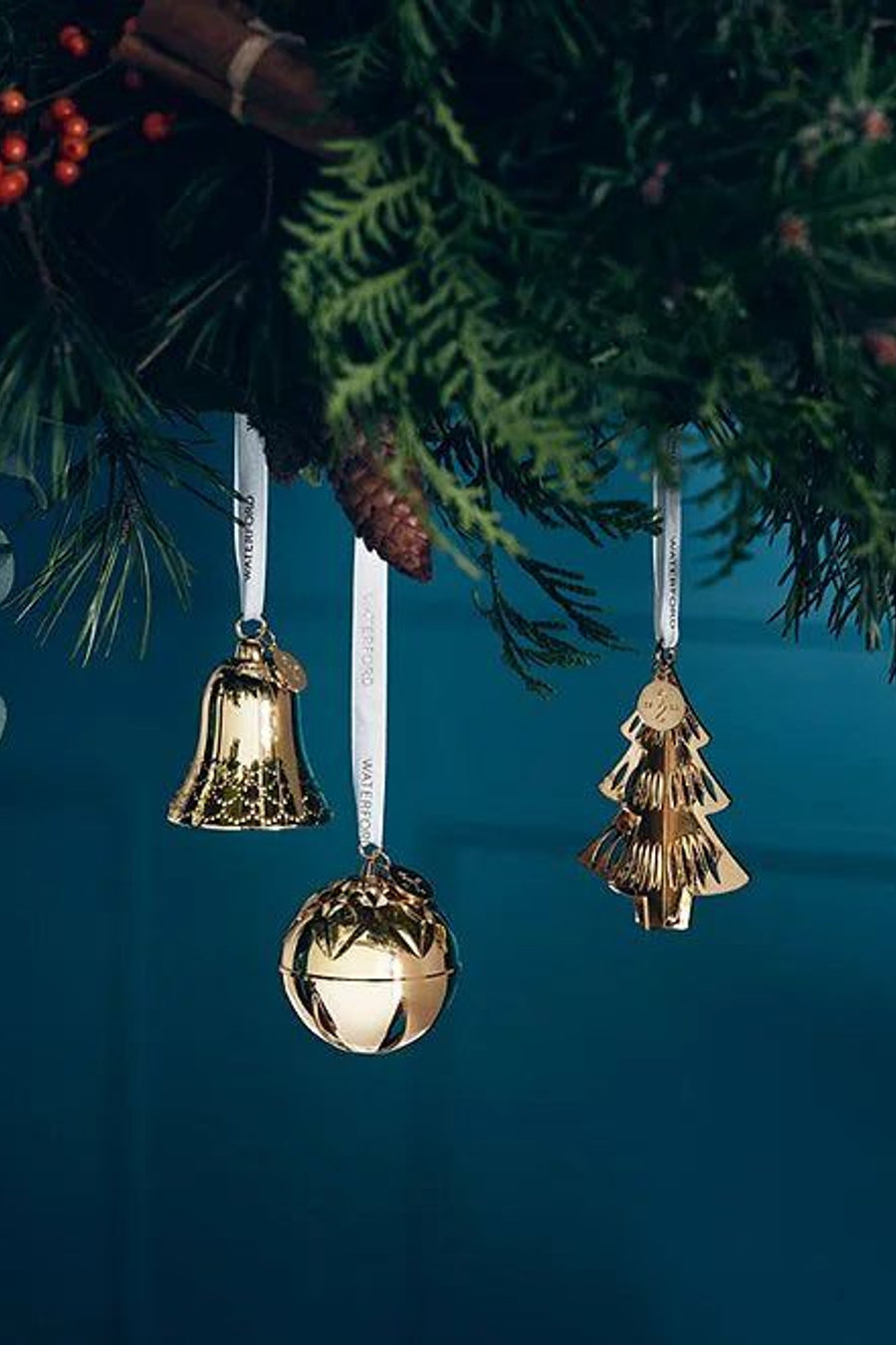 Waterford Gold Tree Ornament – back view