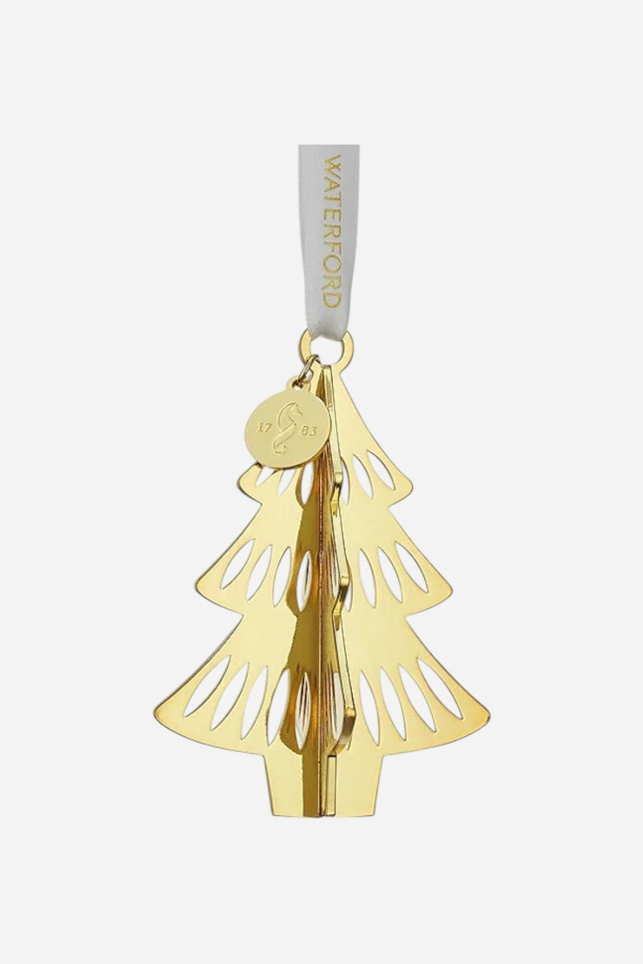 Waterford Gold Tree Ornament – front view