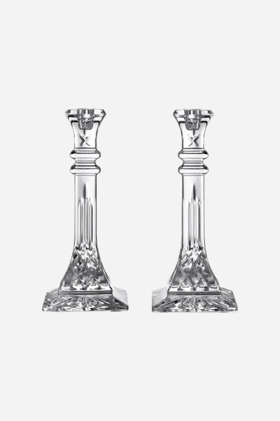 Waterford Lismore Candlestick Pair 10" – front view