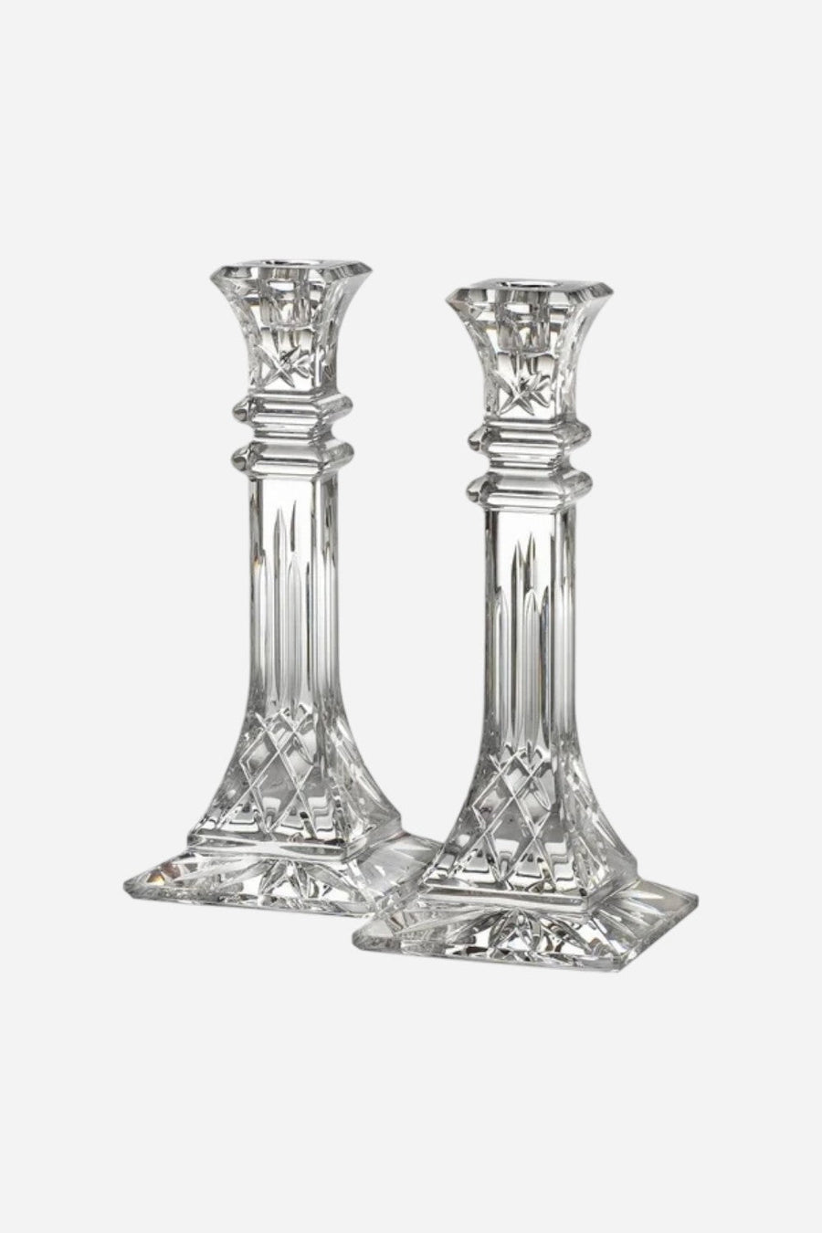 Waterford Lismore Candlestick Pair 10" – side view