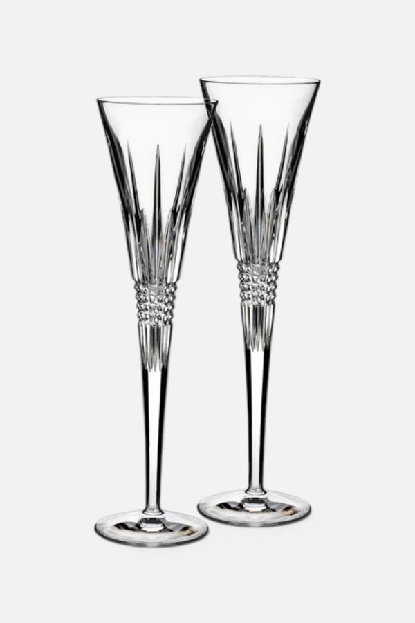 Waterford Lismore Diamond Toasting Flute, Set of 2