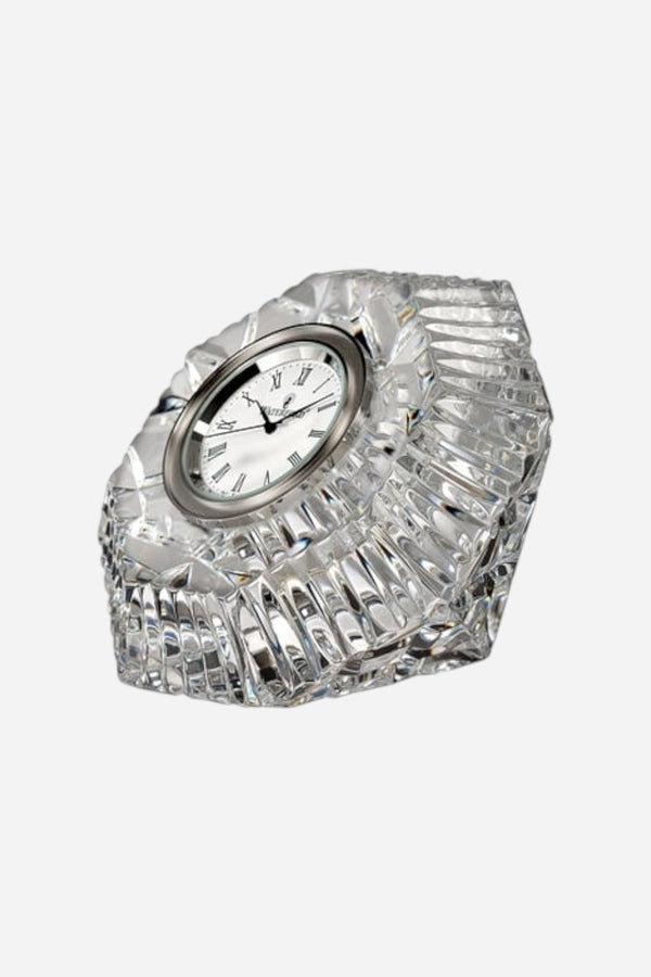 Waterford Lismore Diamond Clock, 2.4in