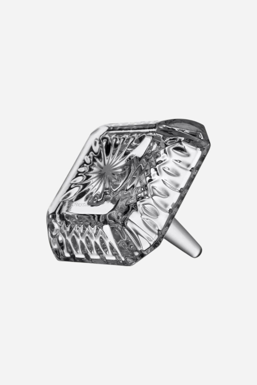 Waterford Lismore Square Ring Holder 3in – back view