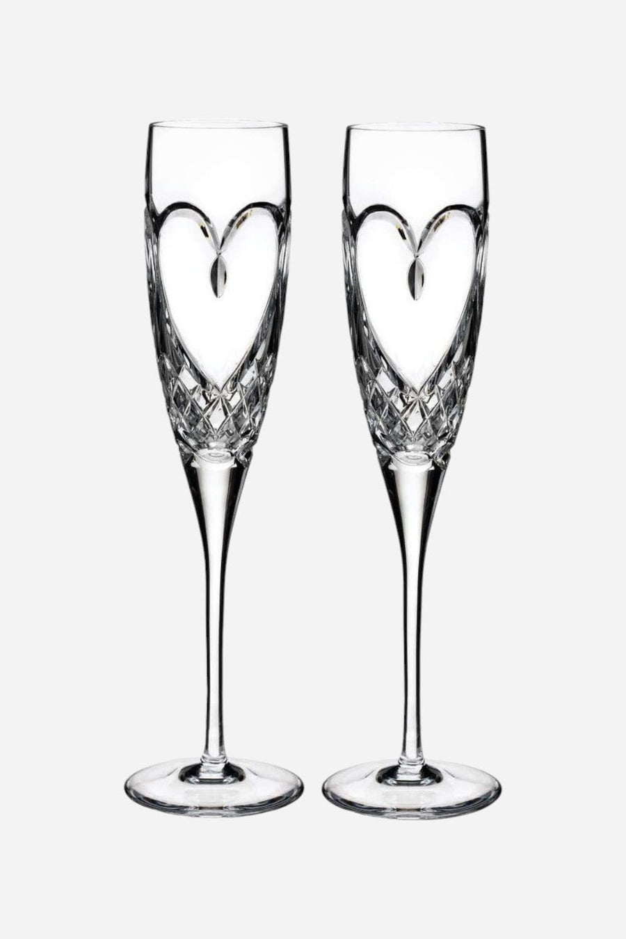 Waterford Love True Love Flute - Set of 2 – front view