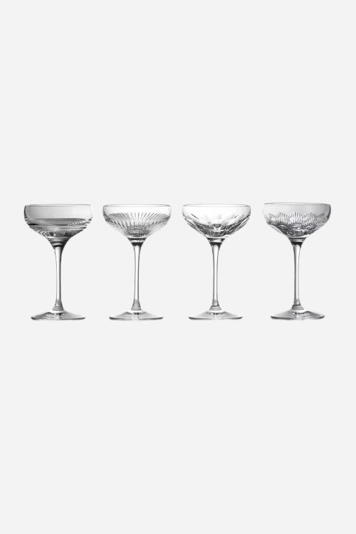 Waterford Mixology Mixed Coupe in Small - 6 Oz, Set of 4 – front view