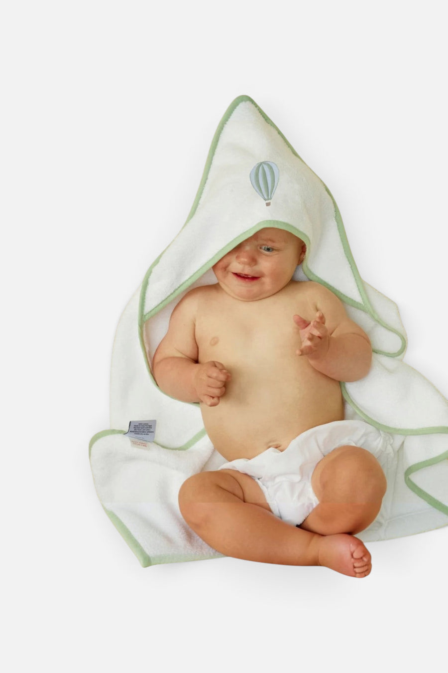 Weezie Ballon Baby Hooded Towel – back view