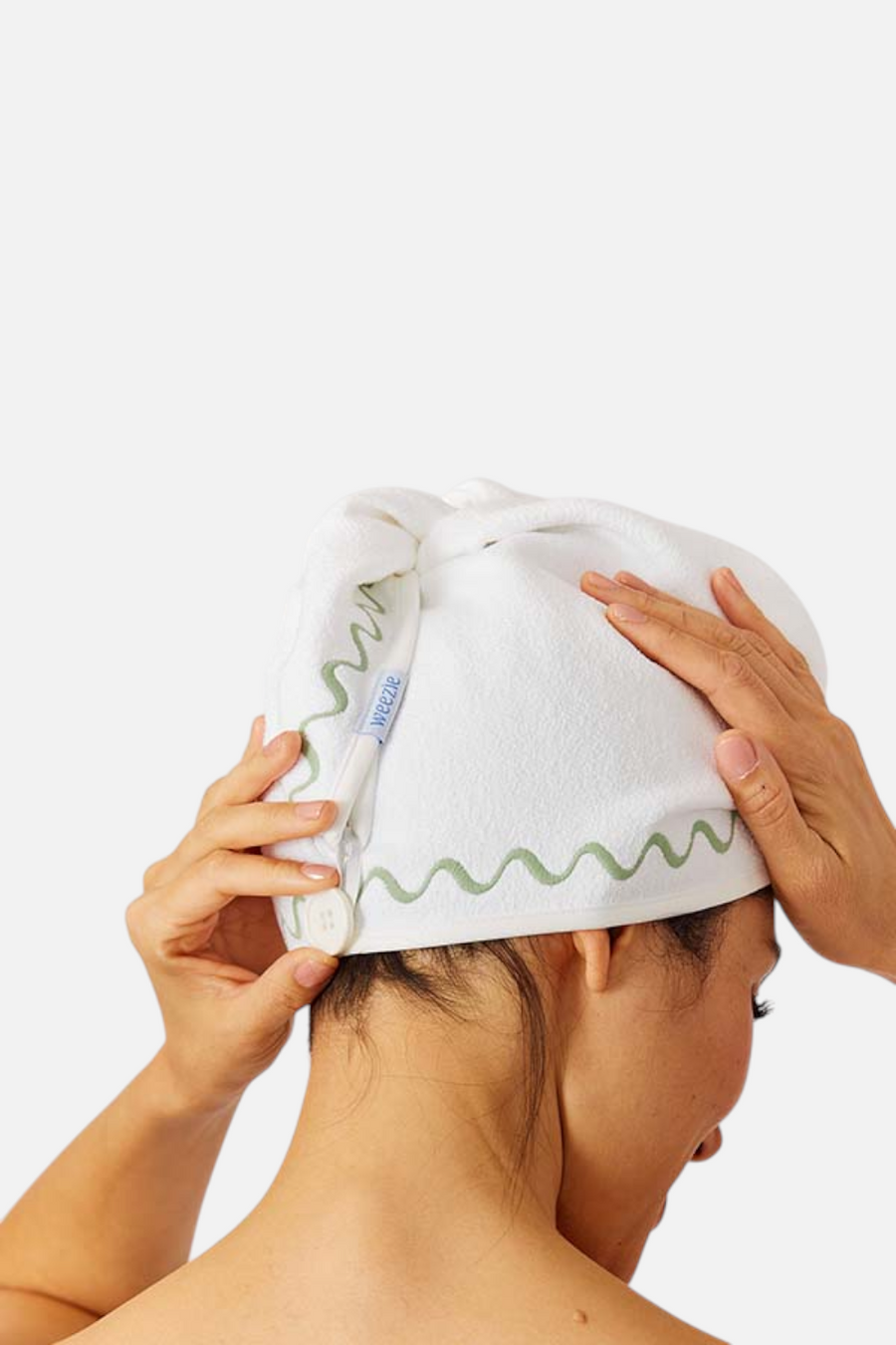 Weezie Hair Towel Embroidered Wave – alternate