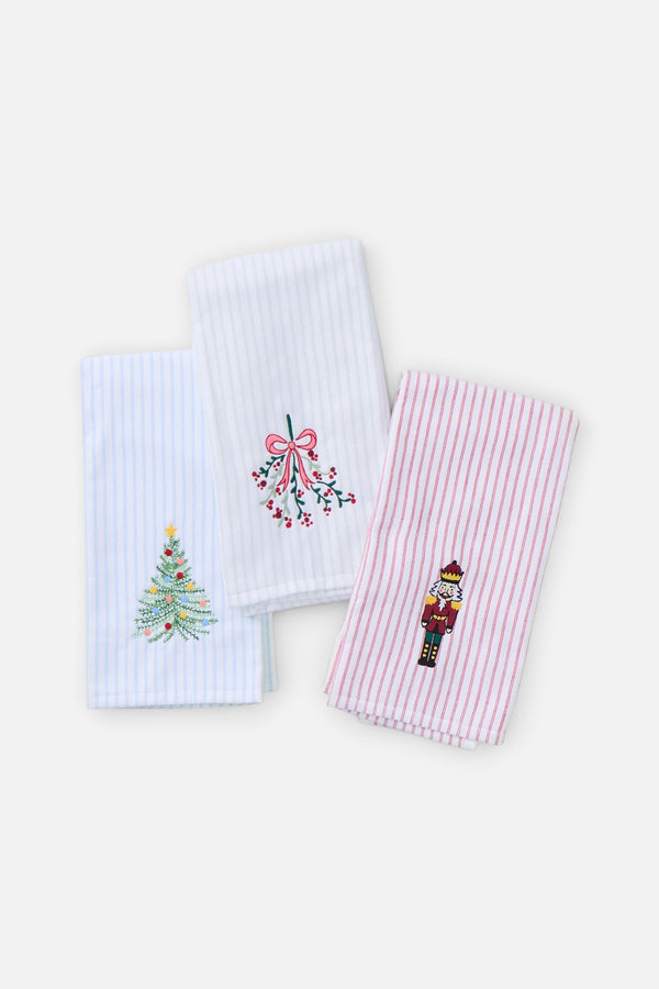 Weezie Holiday Kitchen Towel Trio