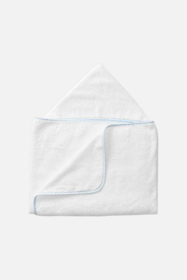Weezie Kids Hooded Towel in Blue Gingham