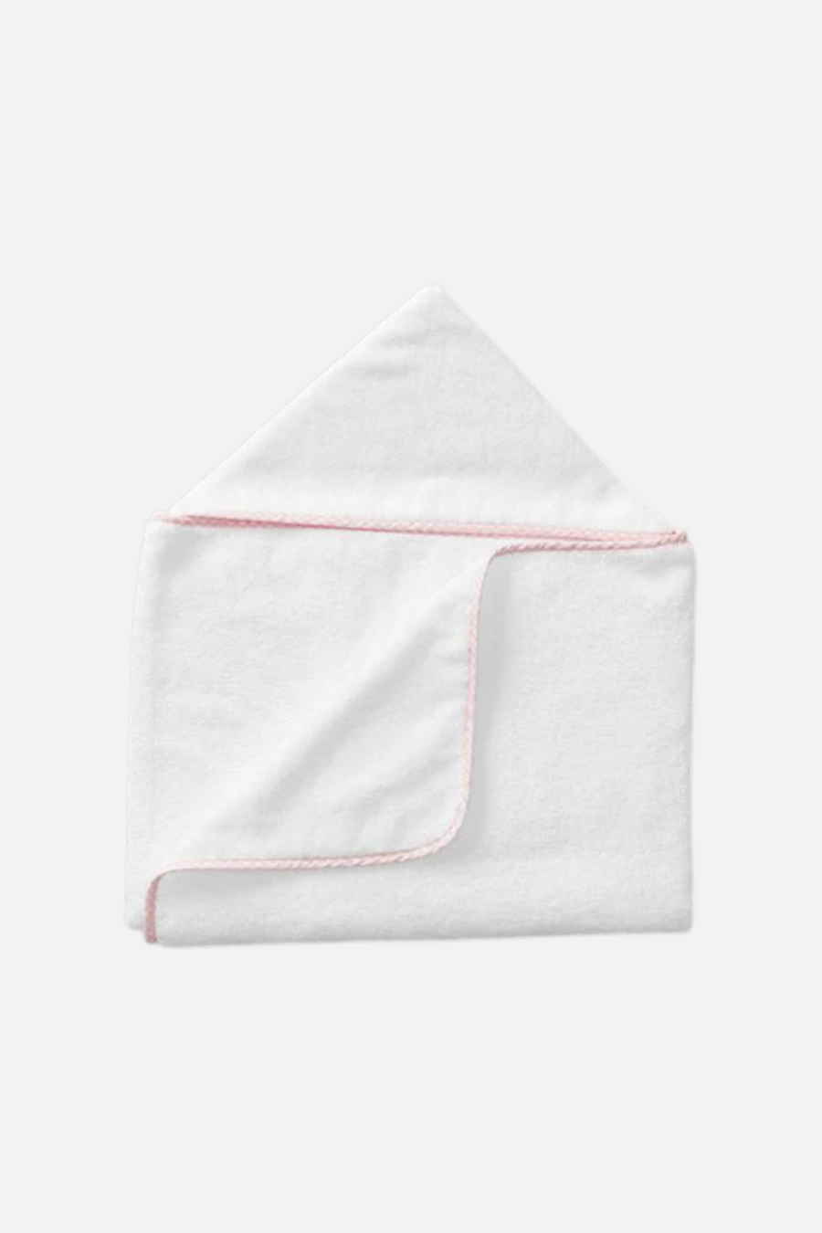 Weezie Kid's Hooded Towel in Pink Gingham – front view