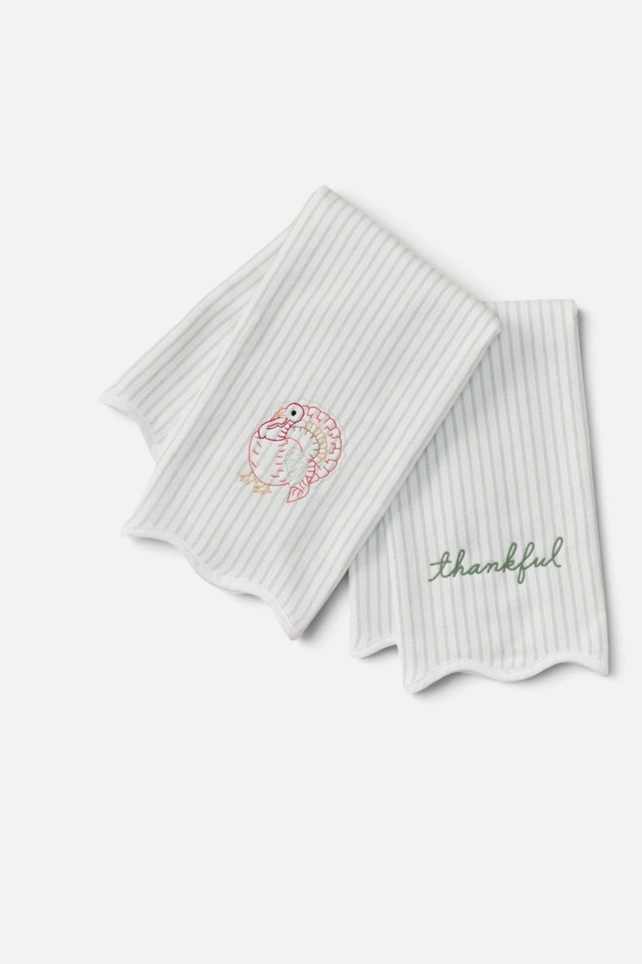 Weezie Thankful & Turkey Kitchen Towels, Set of 2 – back view
