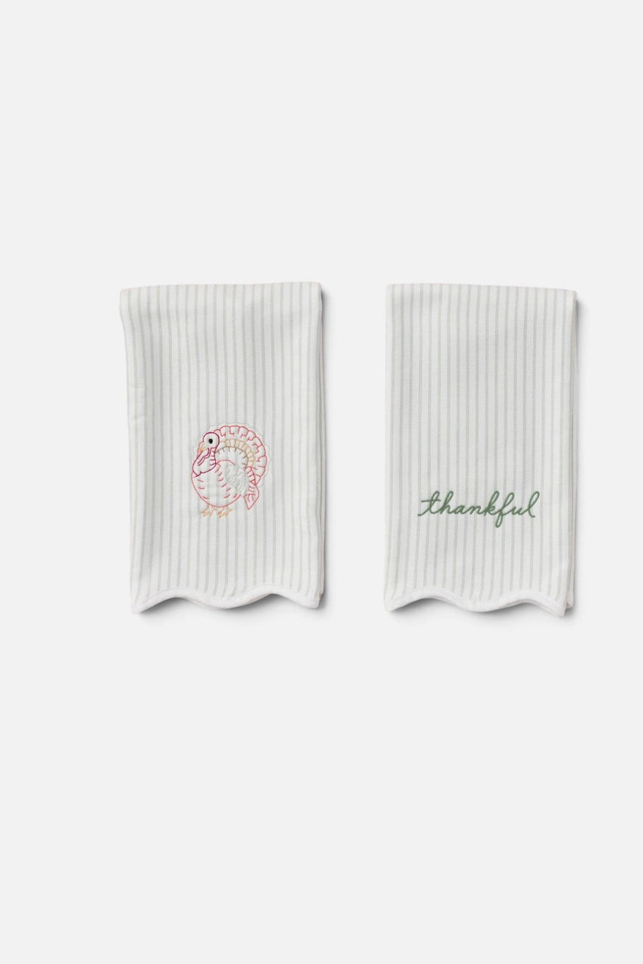 Weezie Thankful & Turkey Kitchen Towels, Set of 2 – front view