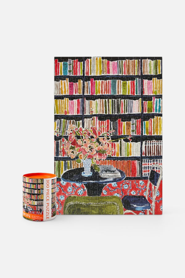 Werkshoppe Books With Flowers 300 Piece Puzzle