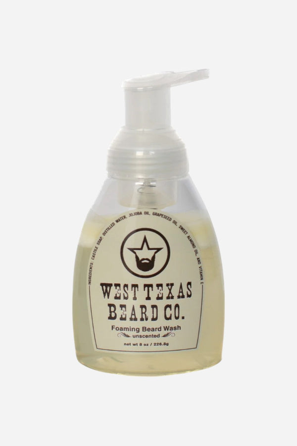 West Texas Beard Co. Foaming Beard Wash - Unscented