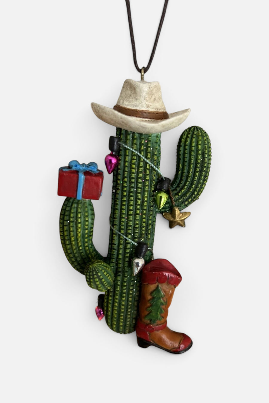 Western Boot/Cactus/Saddle Ornament – back view