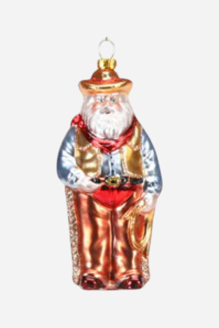 Western Ornament Santa – front view