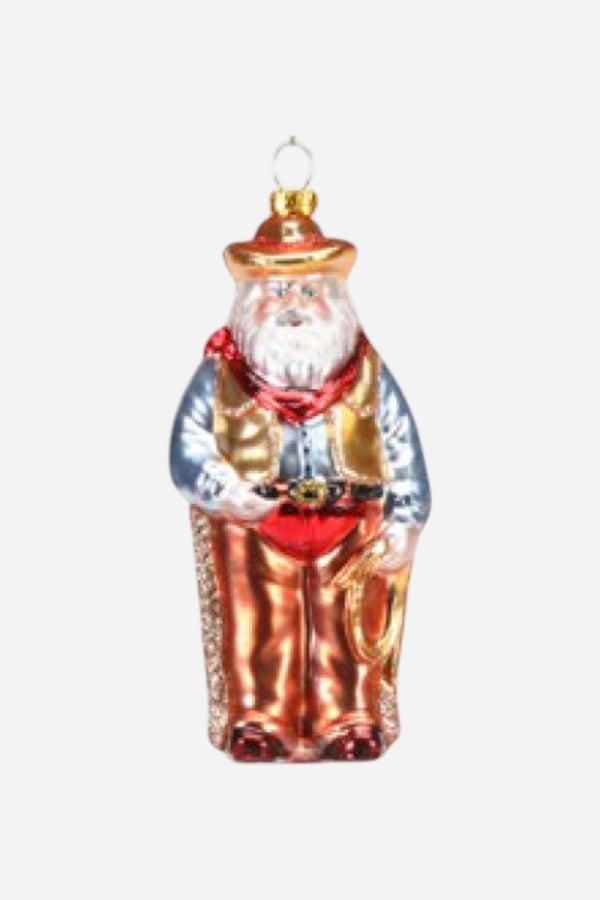 Western Ornament Santa