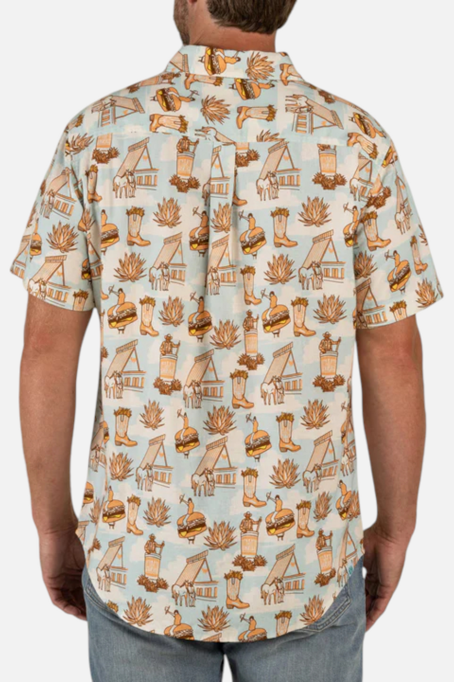 Whataburger x Sendero City Slicker Cowboy Drive Thru Short Sleeve Shirt – side view