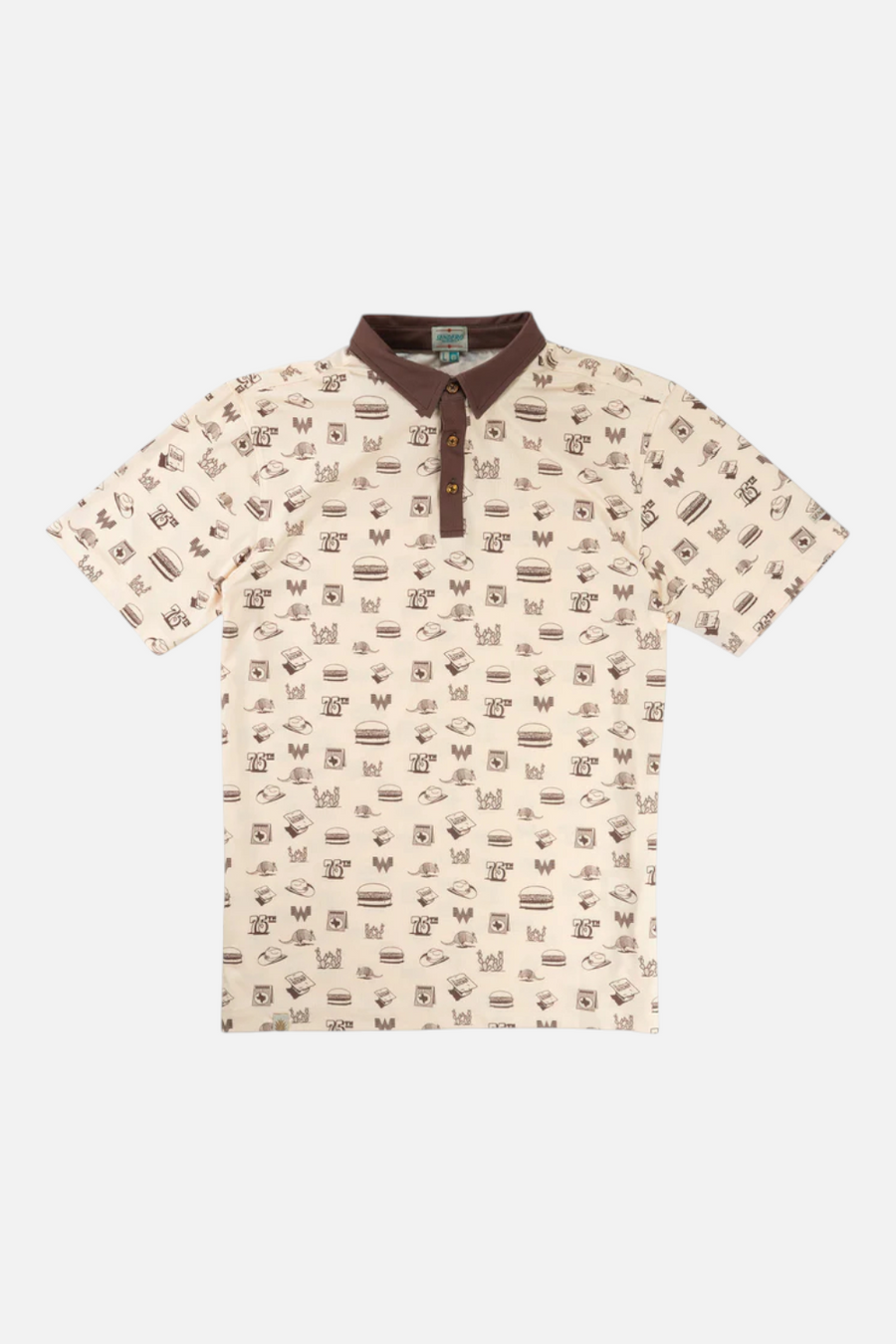 Whataburger x Sendero High Noon Performance Polo in Hamburguesa – detail
