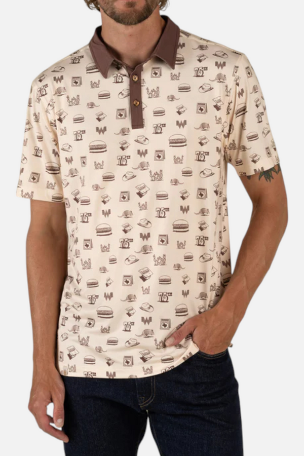 Whataburger x Sendero High Noon Performance Polo in Hamburguesa
