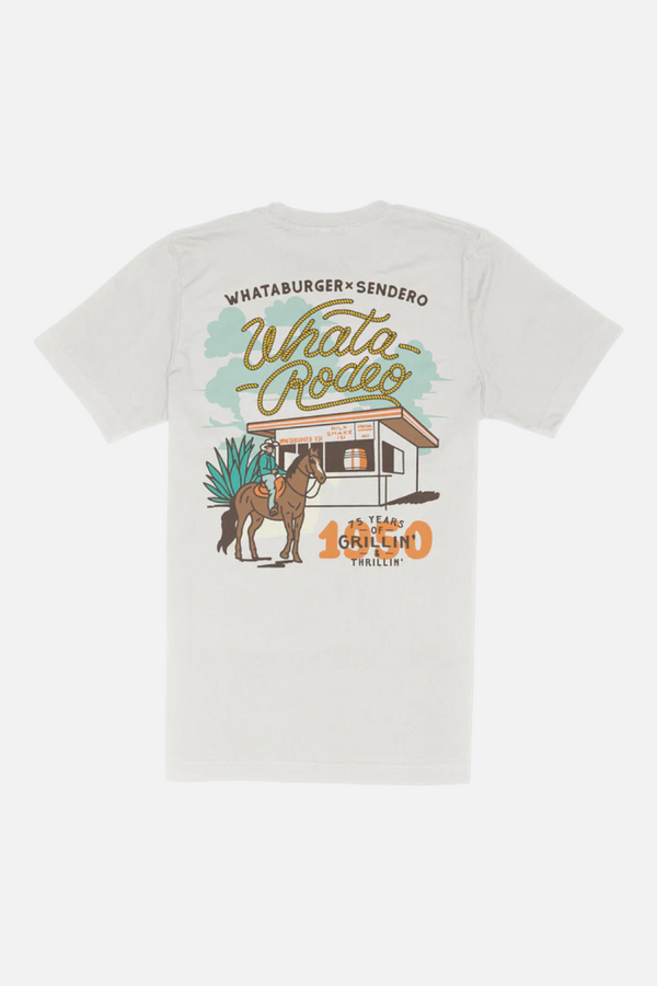 Whataburger x Sendero WhataRodeo T-Shirt in Vintage White