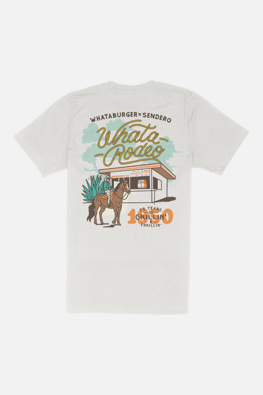Whataburger x Sendero WhataRodeo T-Shirt in Vintage White – front view