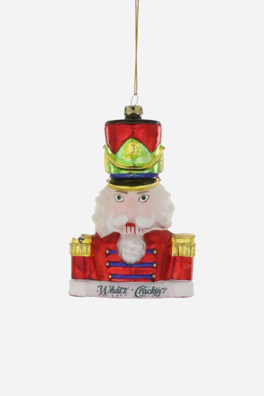 What's Crackin Ornament – front view