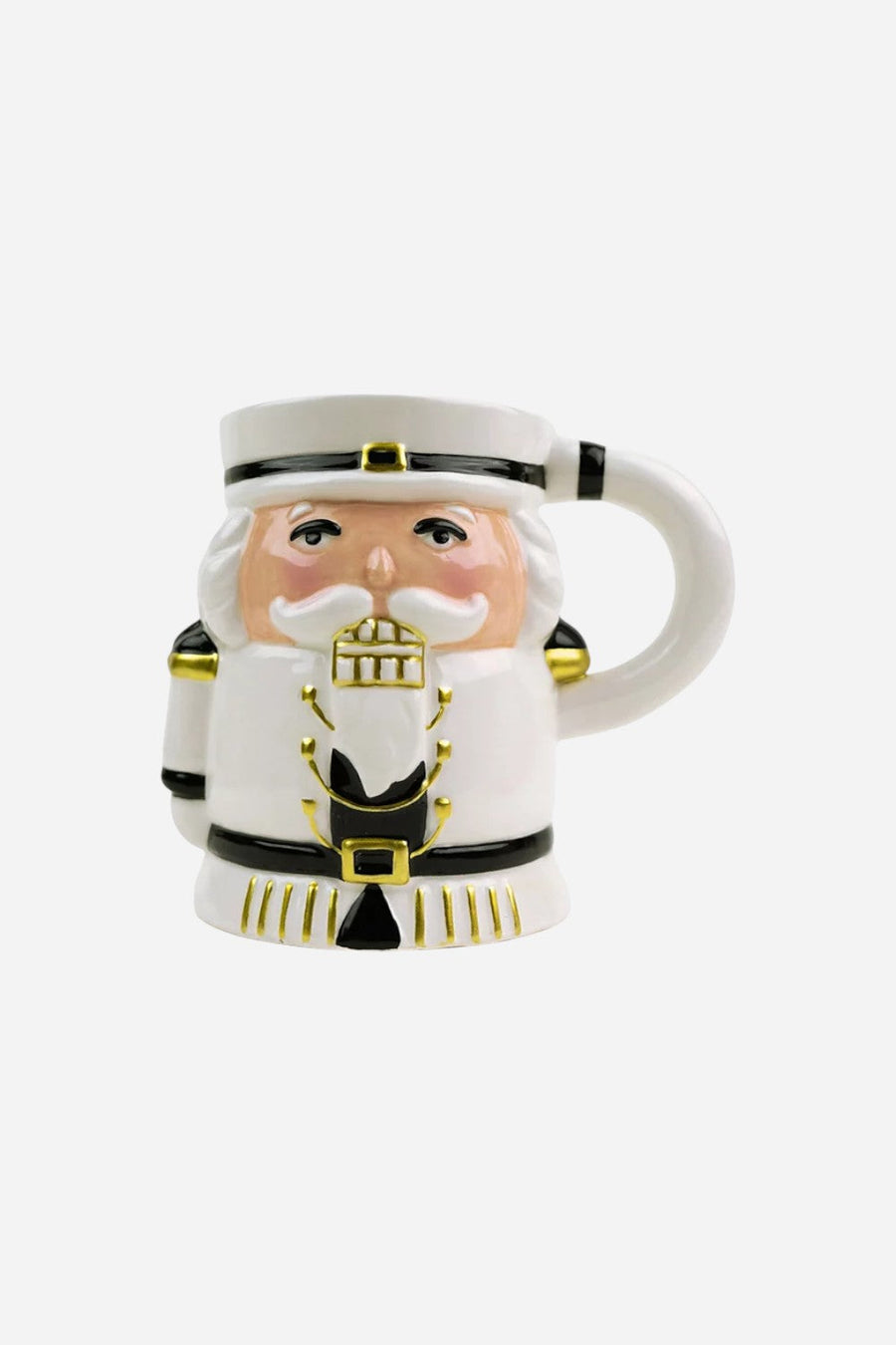 White Nutcracker Mug – front view