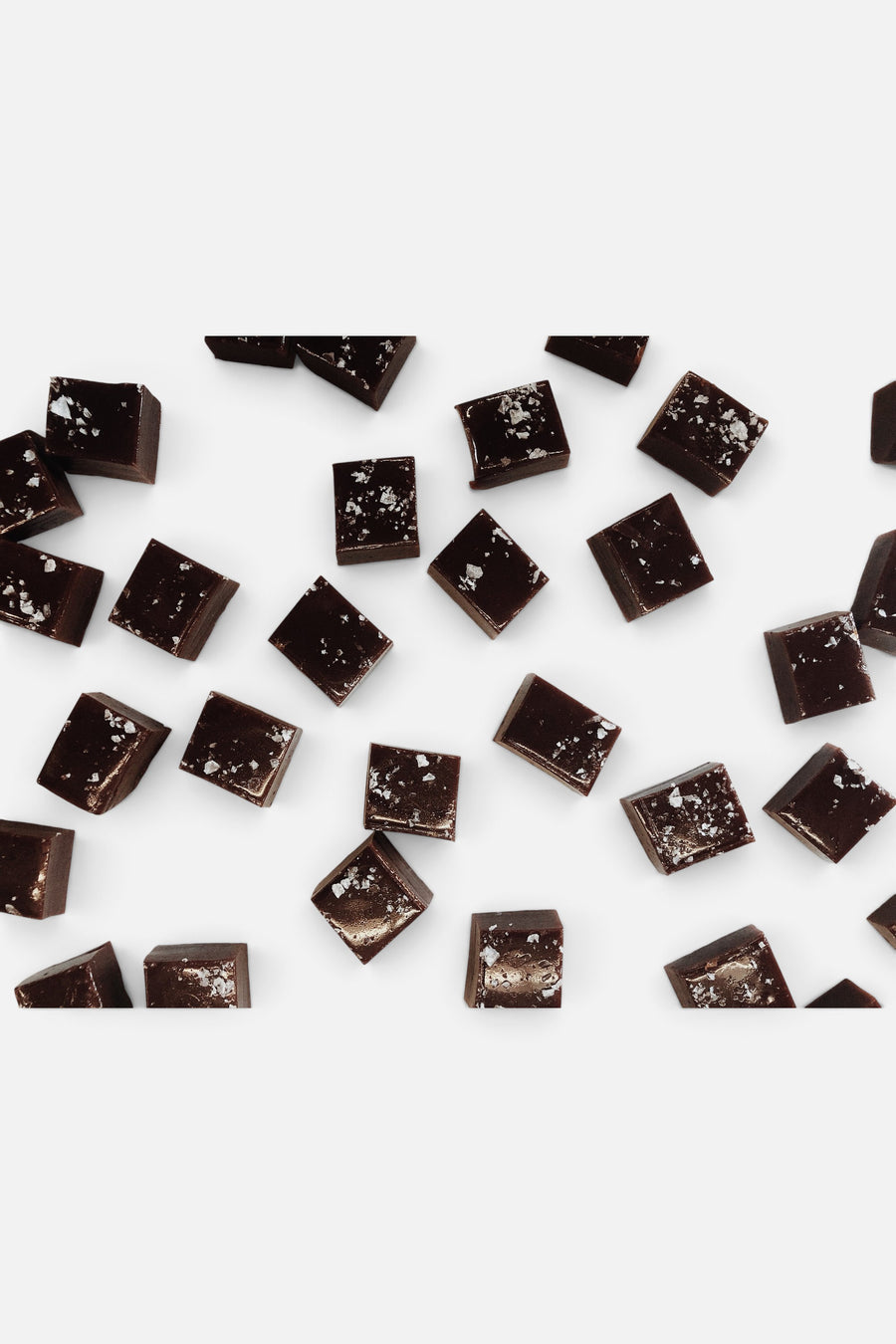 Wildflower Caramel Co Dark Chocolate + Sea Salt Caramel 12-Piece Bag – back view