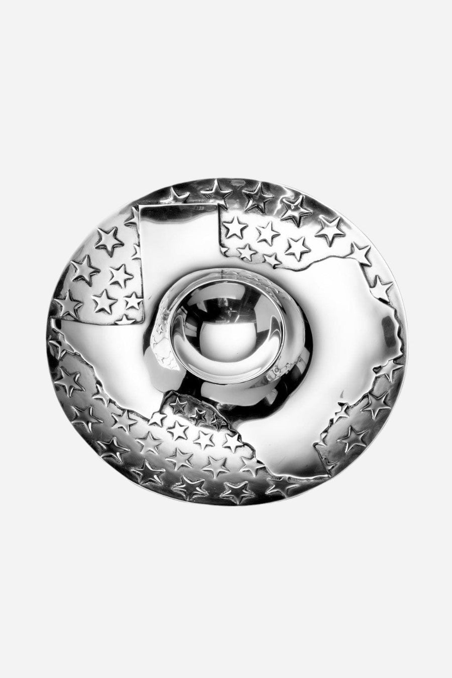 Wilton Armetale Texas Chip & Dip with Stars Serve Bowl – front view