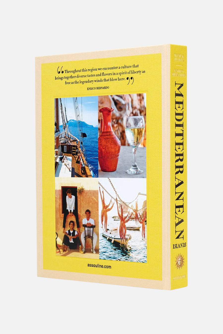 Wine & Travel Mediterranean Islands Print Book – back view