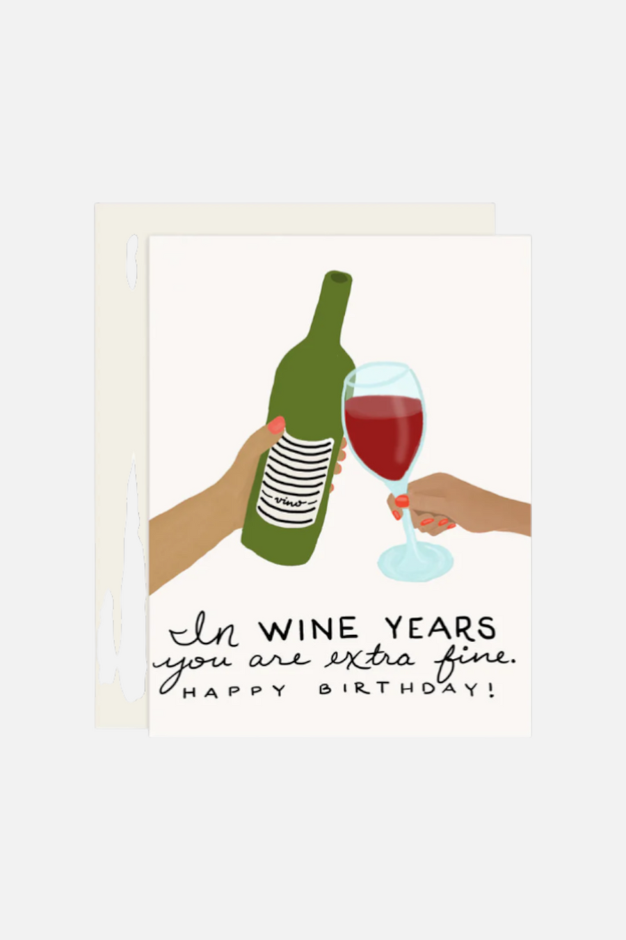 Wine Years Birthday Card