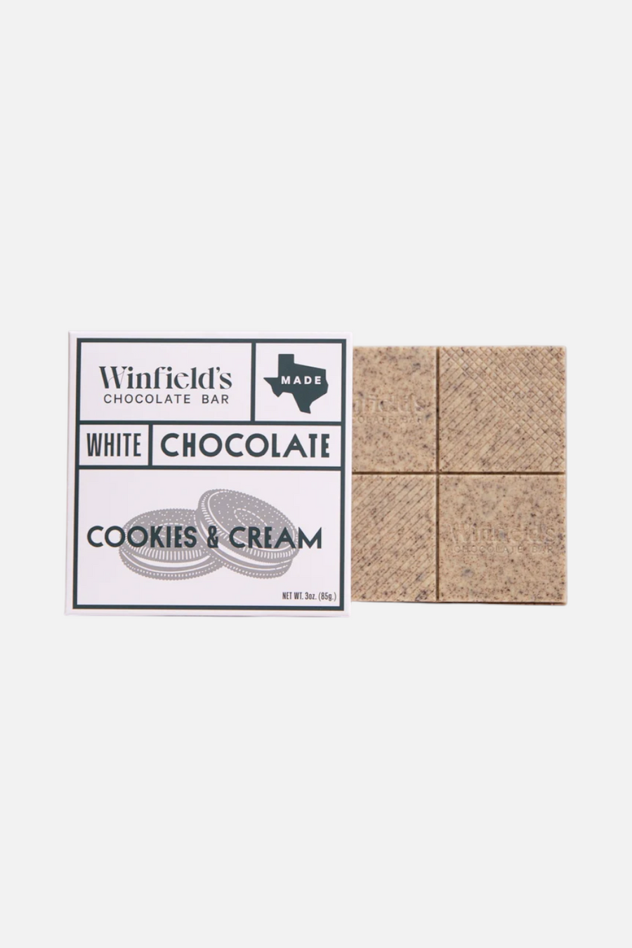 Winfield's Chocolate Cookies & Cream Bar – front view