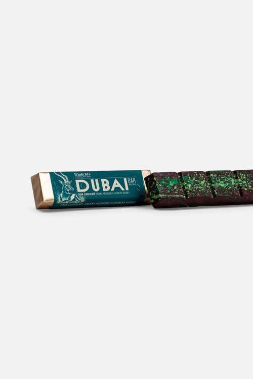 Winfield's Chocolate Dark Chocolate Dubai Bar – front view