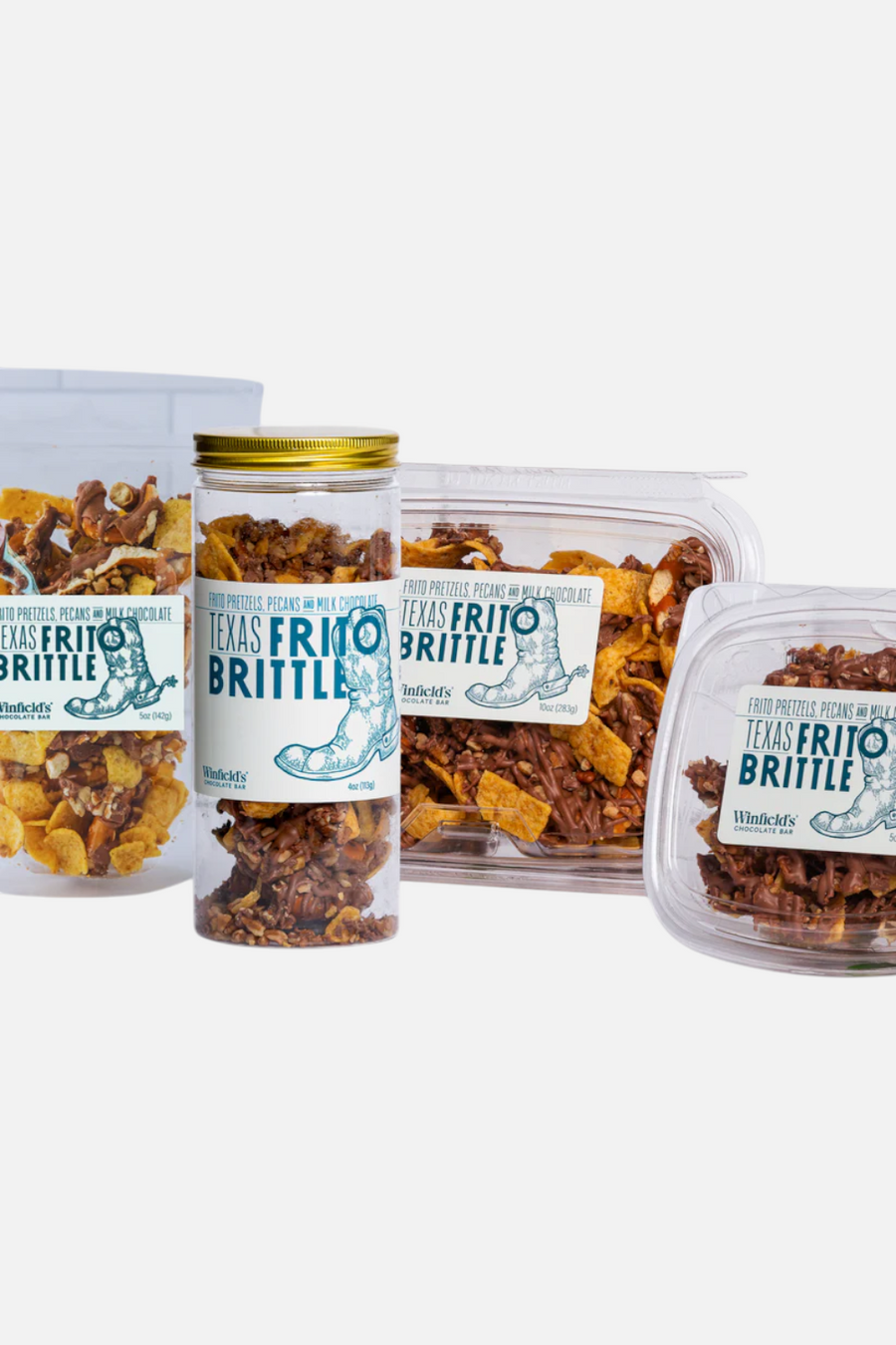 Winfield's Chocolate Texas Frito Brittle Small Tube – back view
