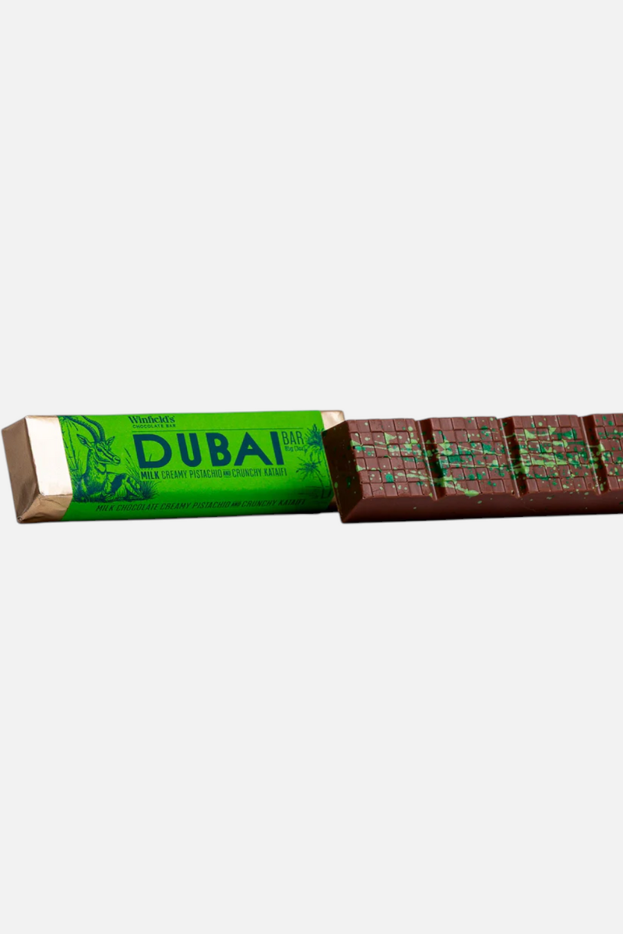 Winfield's Dubai Milk Chocolate Bar – front view