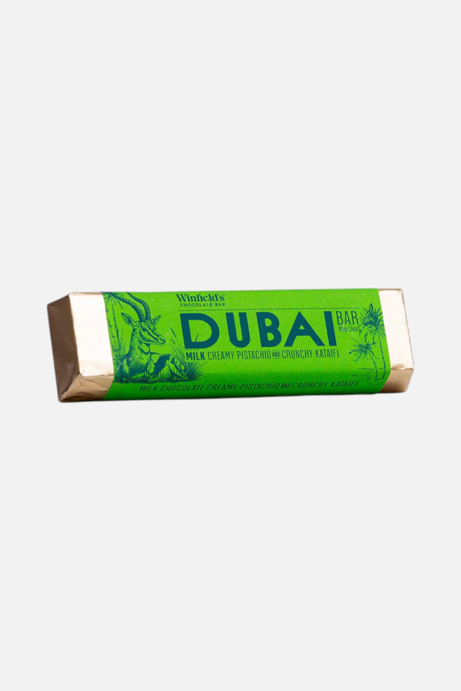 Winfield's Dubai Milk Chocolate Bar – side view