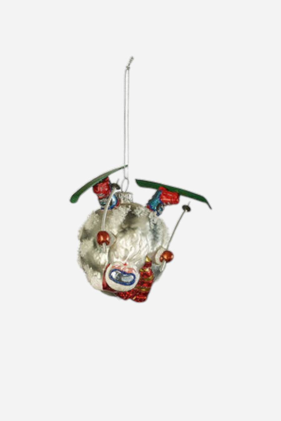 Winter Sports Santa Ornaments – back view