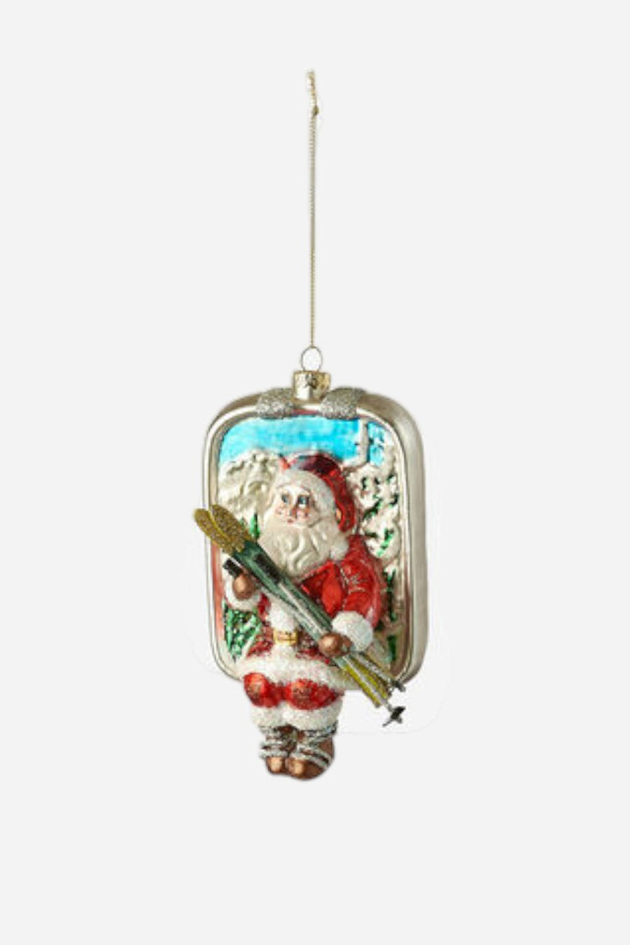 Winter Sports Santa Ornaments – detail